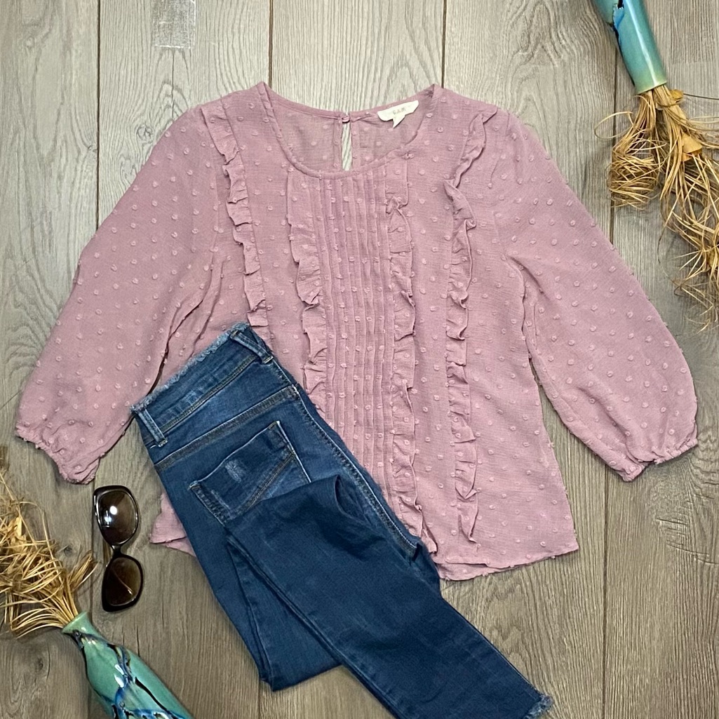 Ruffled/Pleated Blouse